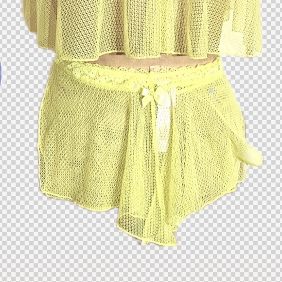 Savage X Fenty baby doll ruffled top and short set - Picture 6 of 12